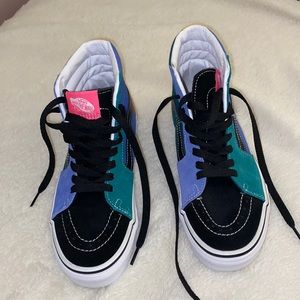Multicolored High-Top Vans